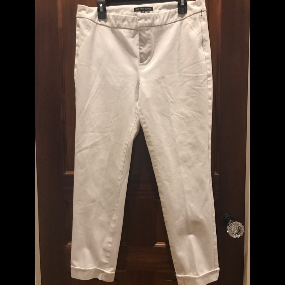Saks Fifth Ave white pants